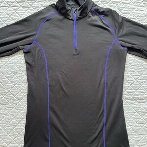 Helly Hansen Black and Purple Women's Sweatshirt